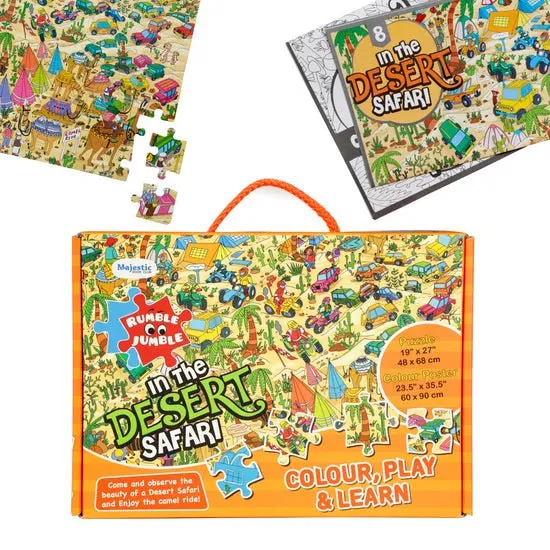 Majestic Book Club In The Desert Safari Fun and Educational Floor Puzzle