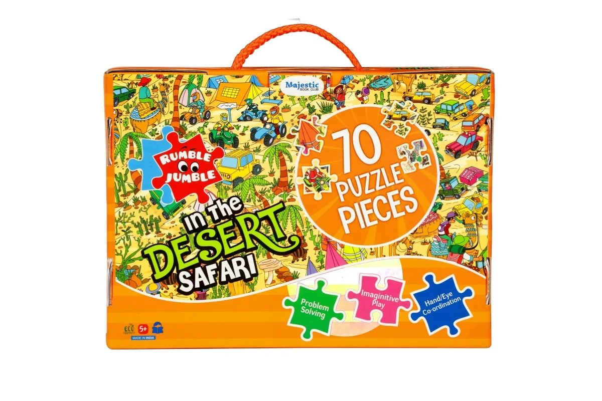 Majestic Book Club In The Desert Safari Fun and Educational Floor Puzzle