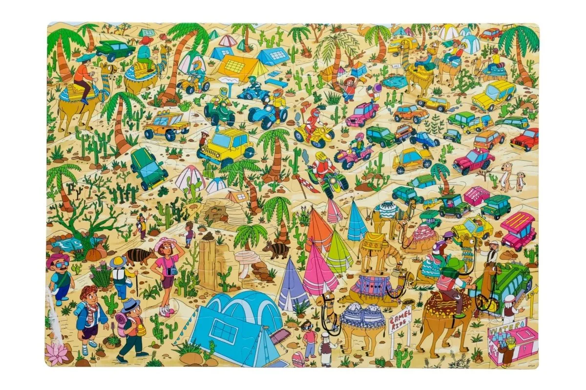 Majestic Book Club In The Desert Safari Fun and Educational Floor Puzzle