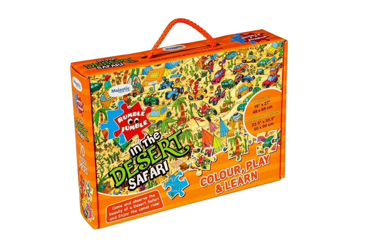 Majestic Book Club In The Desert Safari Fun and Educational Floor Puzzle