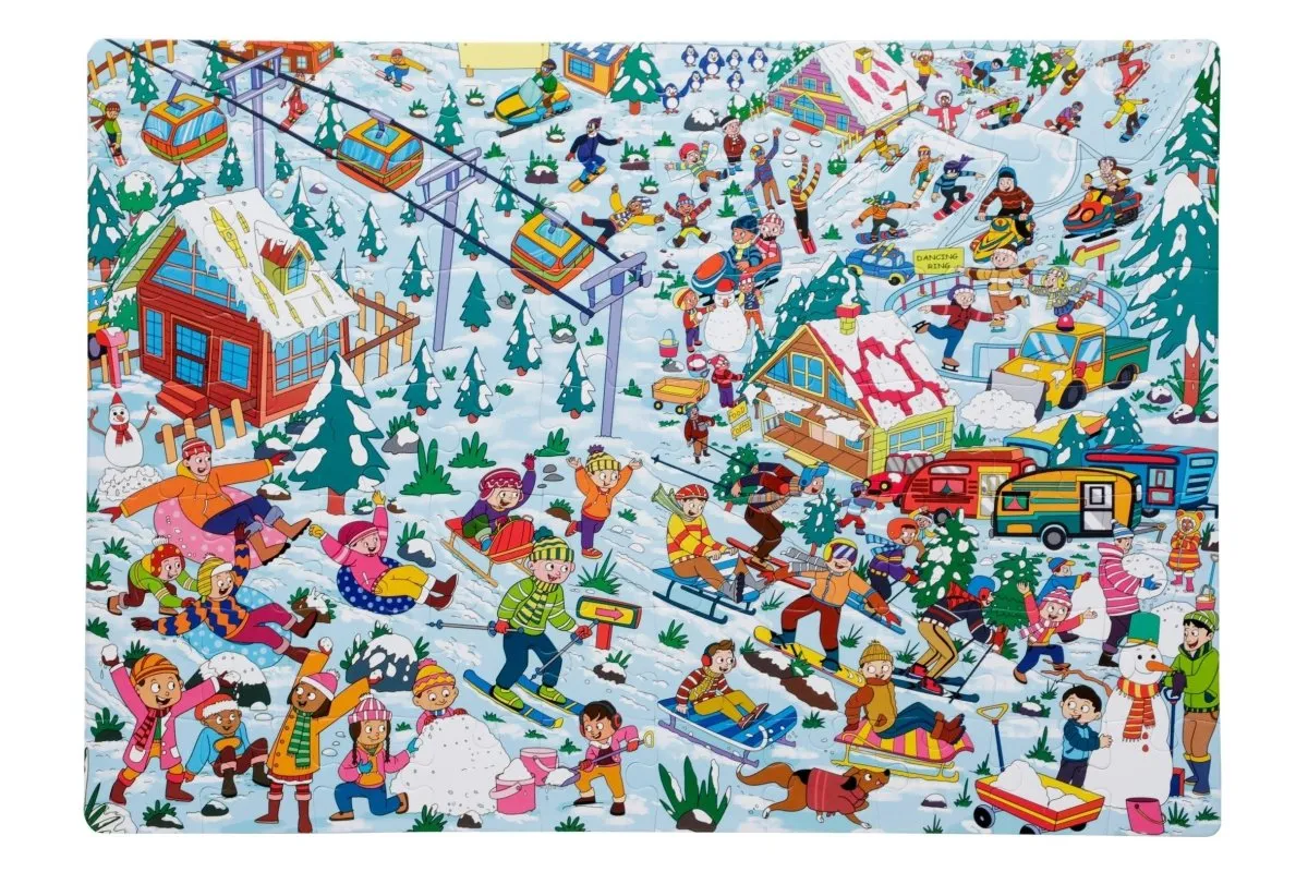 Majestic Book Club In The Snow Fun and Educational Floor Puzzle