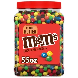 M&M's Peanut Butter Milk Chocolate Candy Jar - 55 Oz