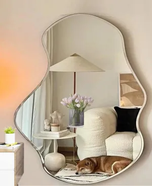 MERKEZI ART Stylish shap beveled mirror (18 x 24 Inch)