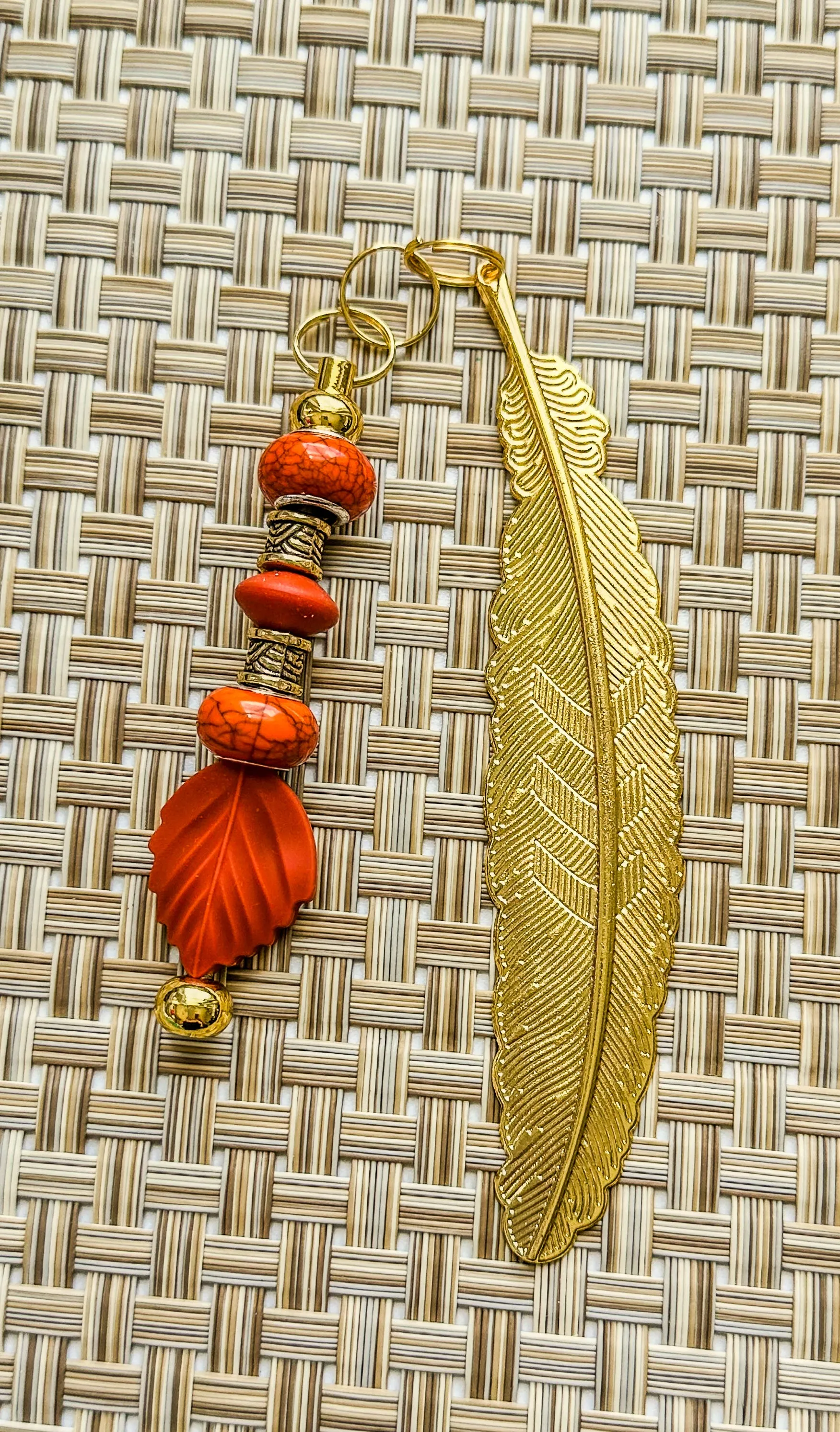 Metal Feather Bookmark