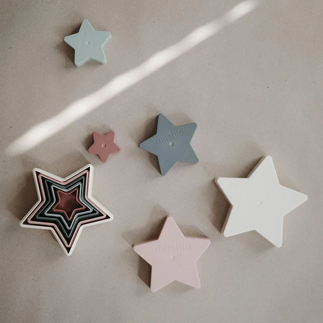 Mushie Nesting Stars Toy - Multi