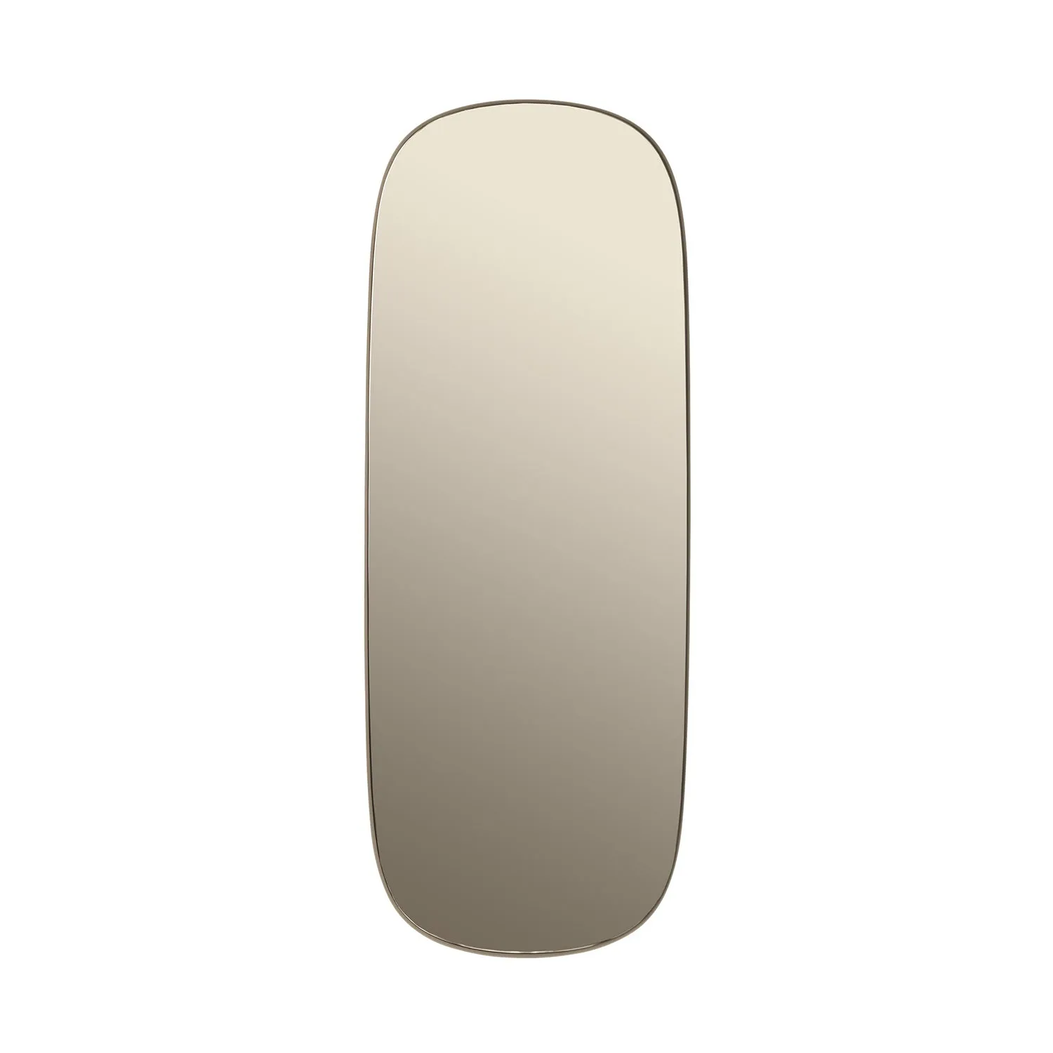 muuto | framed mirror | taupe   taupe glass | large