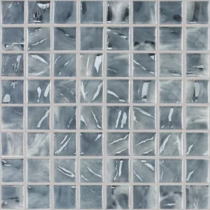 Oasis Grey, 1.5" x 1.5" - Glass Tile