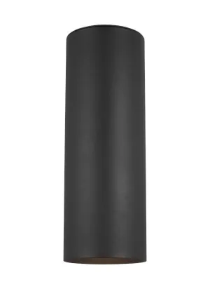 Outdoor Cylinders Collection - Two Light Outdoor Wall Lantern | Finish: Black - 8313802EN3-12