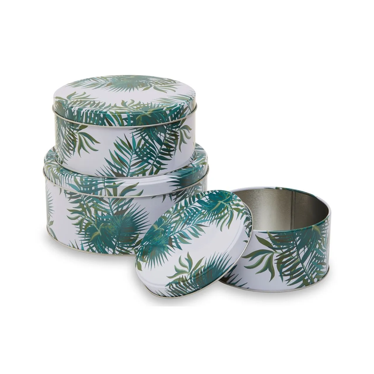 Palm Storage Tins (Set of 3)