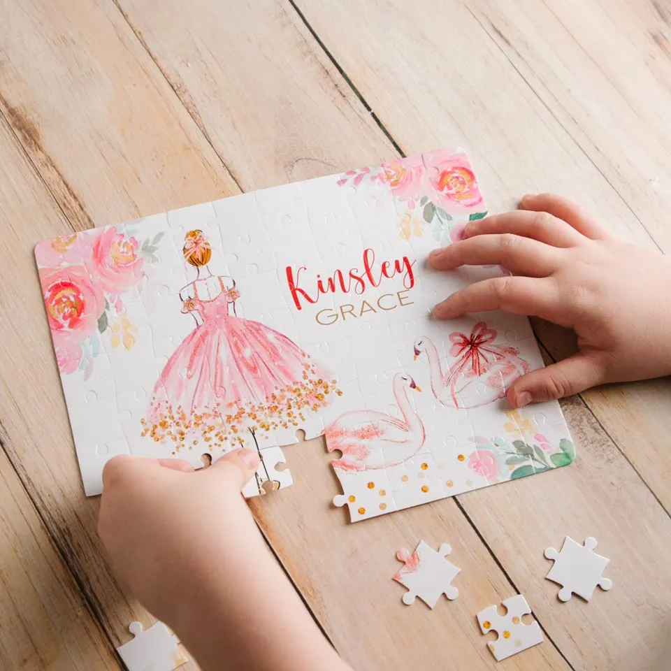 Personalized Ballerina Jigsaw Puzzles for Kids