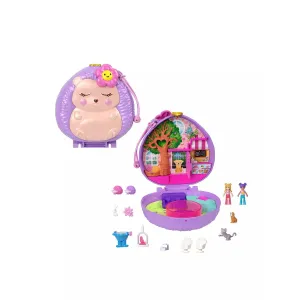 Polly Pocket Hedgehog Coffee Shop Compact Playset