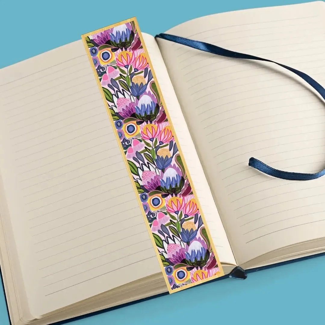 Protea Magnifica Australian Wooden Bookmark