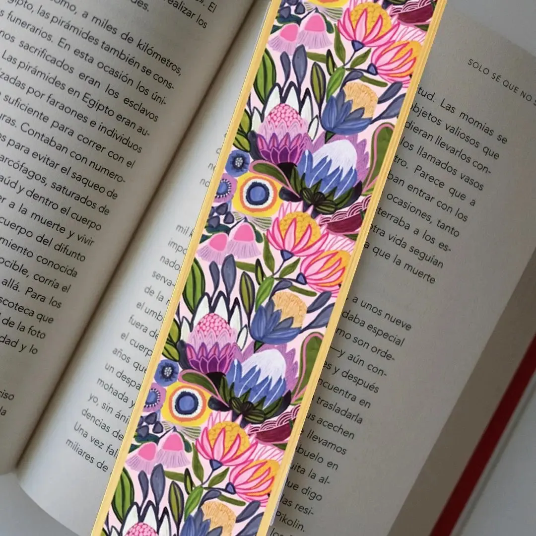 Protea Magnifica Australian Wooden Bookmark