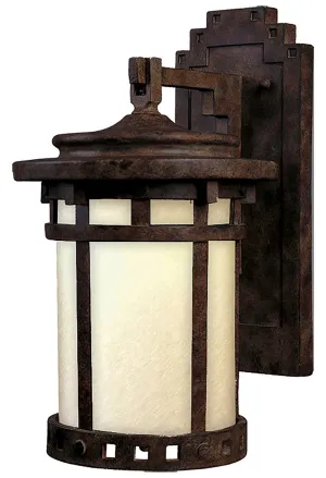 Santa Barbara Dark Sky 1-Light Outdoor Wall Lantern in Sienna