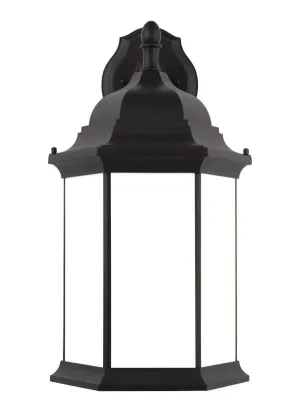 Sevier Collection - Extra Large One Light Downlight Outdoor Wall Lantern | Finish: Black - 8738751EN3-12