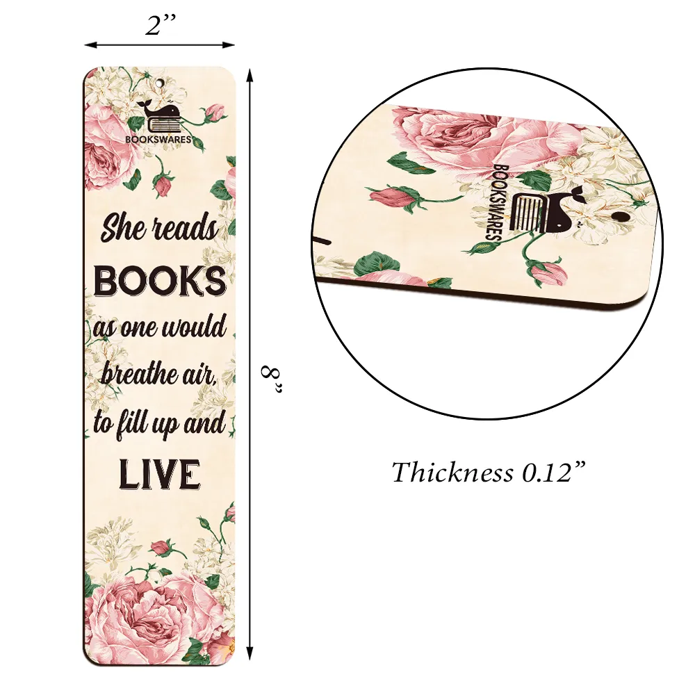 She Reads Books As One Would Breathe Air To Fill Up And Live Book Lovers Gift CBM58