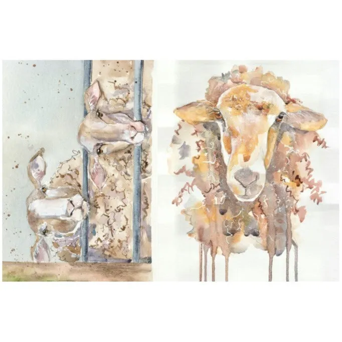 Sheep Decoupage Paper - Roycycled Treasures