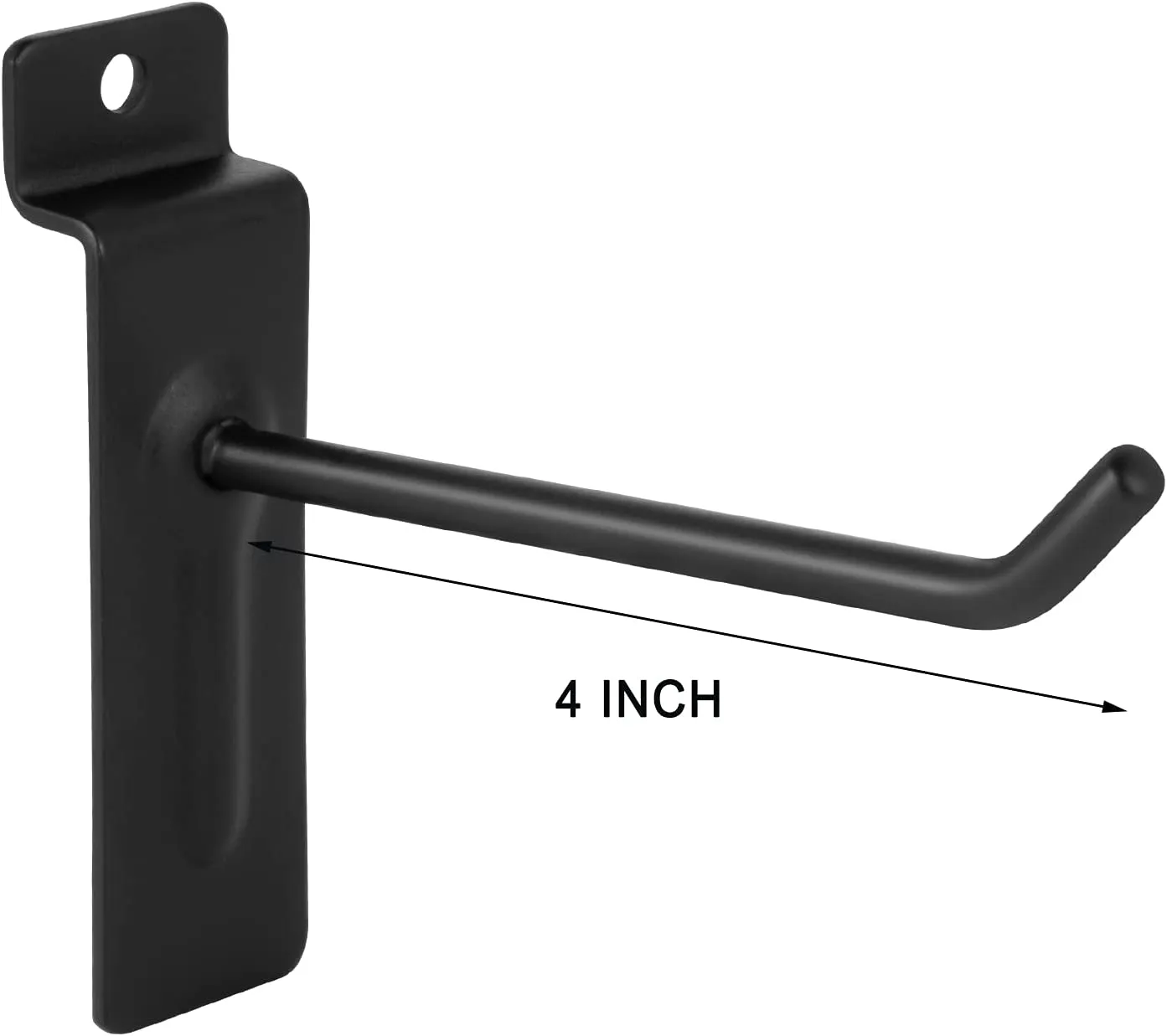 Slatwall (12) Black Metal Hooks 6, 8 for Slat wall