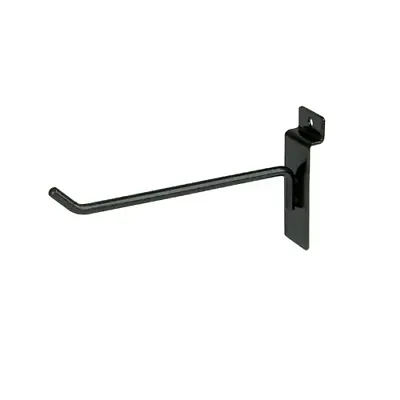 Slatwall (12) Black Metal Hooks 6, 8 for Slat wall