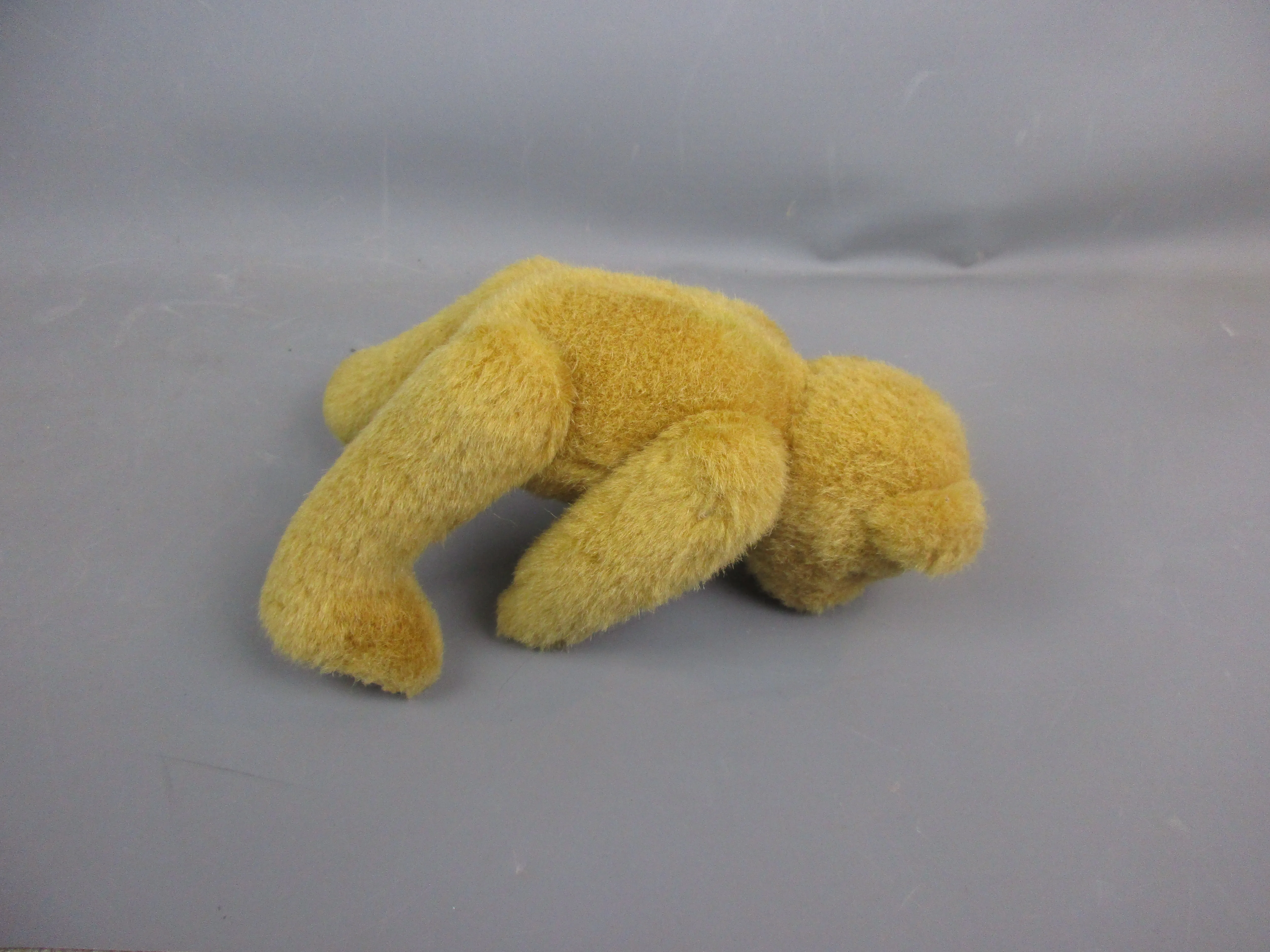 Small Jointed Teddy Bear Plush In The Manner Of Steiff Vintage c1960