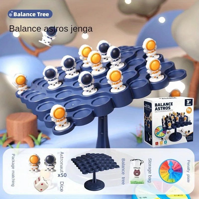 Spacethemed balancing puzzle game for parentchild interaction and gifts