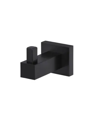 Square Robe Hook - Matte Black