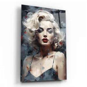 Timeless Glamour: Iconic Elegance Glass wall Art