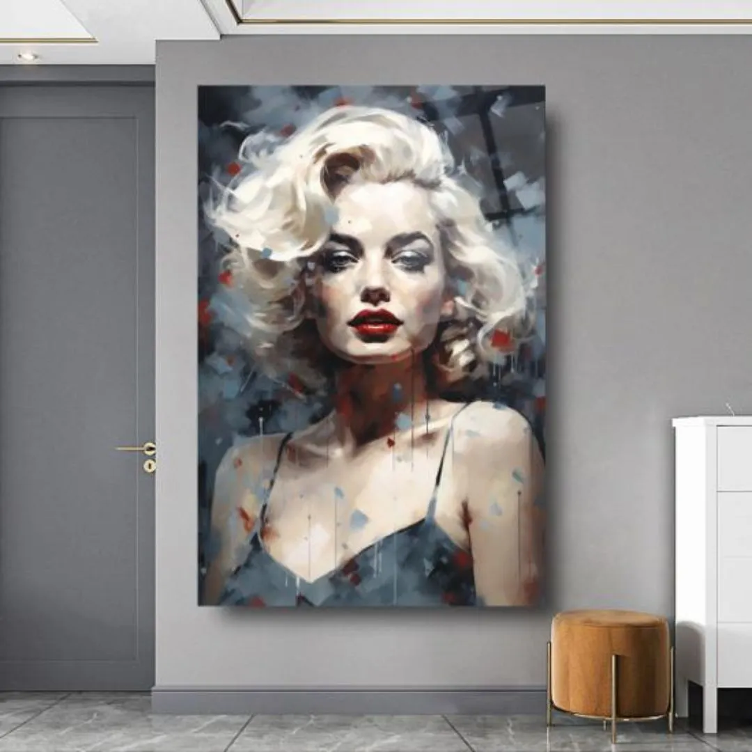 Timeless Glamour: Iconic Elegance Glass wall Art