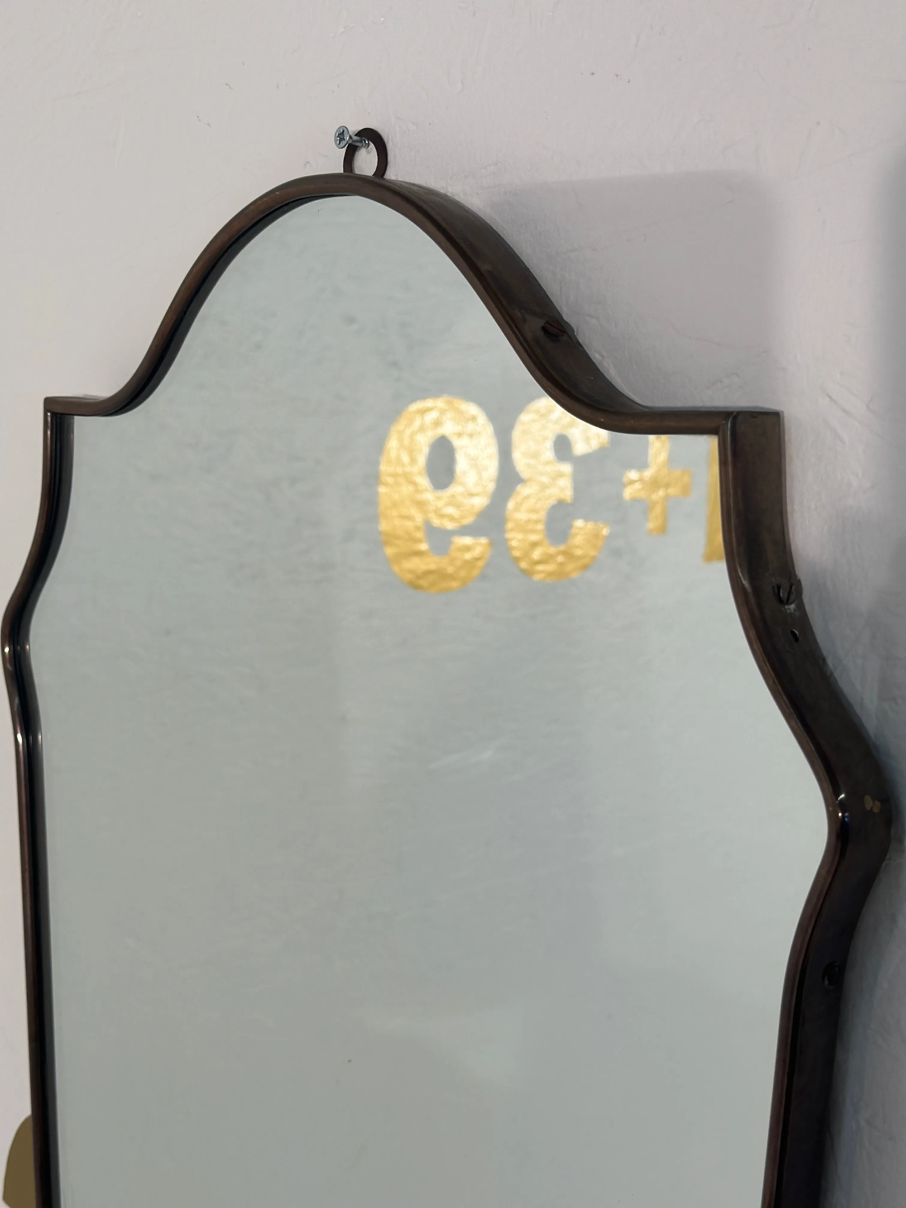 Vintage Italian Sculptural Wall Mirror 1960