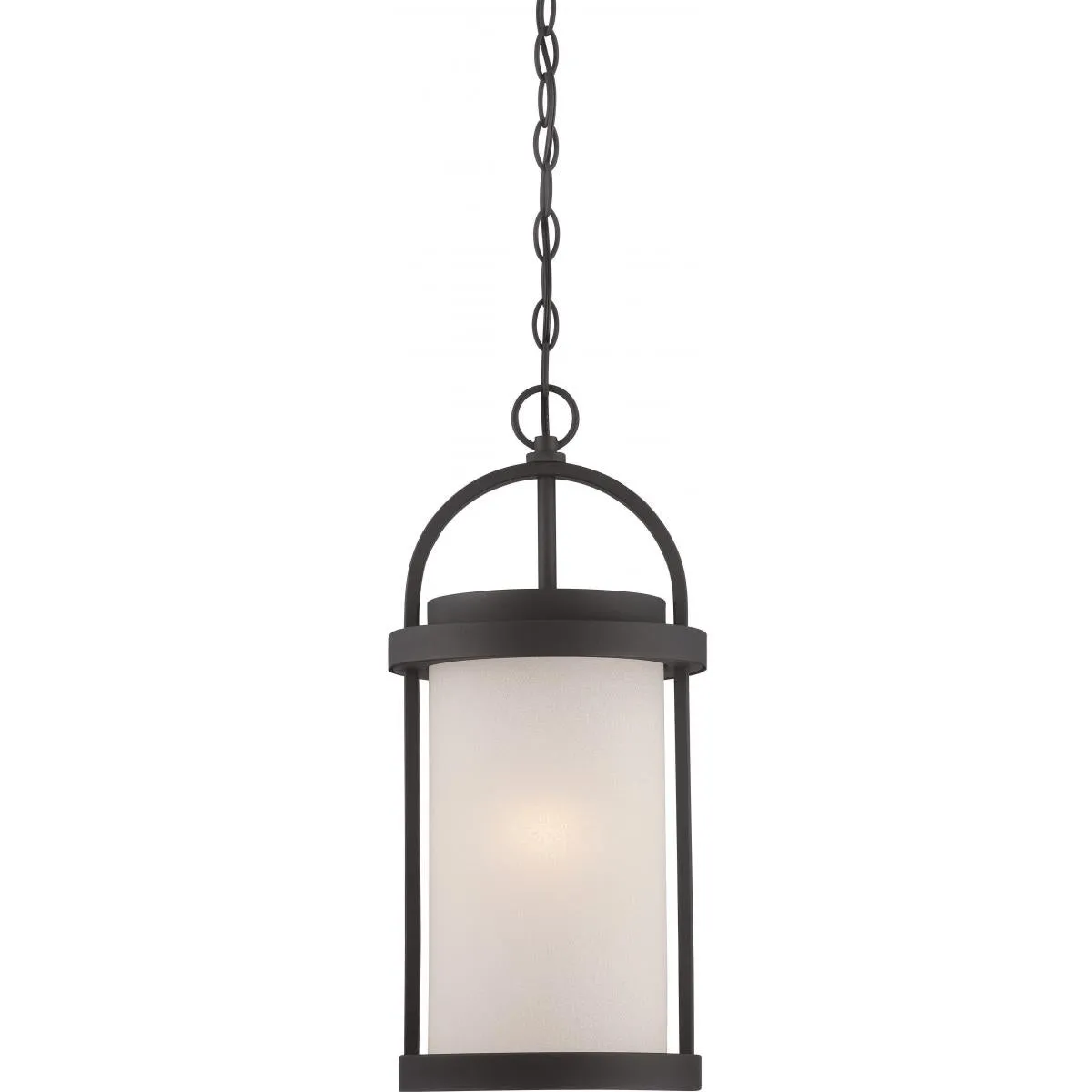 Willis 20 In. LED Outdoor Hanging Lantern Black finish